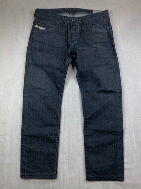 Diesel Mens Pants 33 Dark Blue Jeans Belther Regular Slim Tapered Denim 33x29